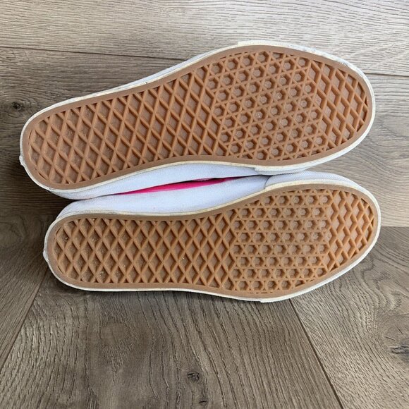 Vans High Top Womans Size 7 Custom Painted Pink Gold Purple Light Blue - Picture 4 of 16